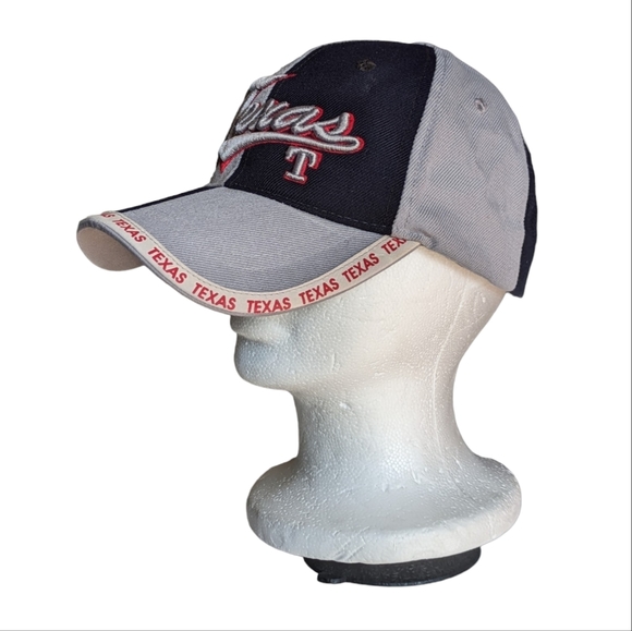 Vintage Texas Embroidered Hat Grey and Black Sams Cap Adjustable - Picture 8 of 13